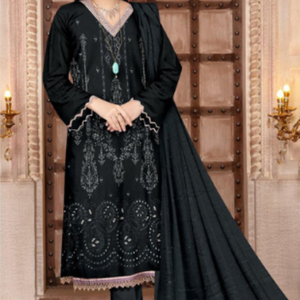 2025 nouvelles robes décontractées femmes du Pakistan motif Floral couleur unie vêtements pour femmes saison d'hiver lavable grande taille femmes - Product Image 3