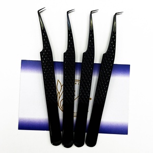 Pinzas de pestañas antiestáticas de precisión de acero inoxidable de Color personalizado respetuosas con el medio ambiente, aislamiento de megavolume, punta afilada - Product Image 3