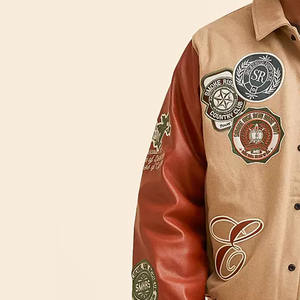 Chaquetas Varsity de Piel de Oveja de Alta Calidad Anti-UV para Hombre y Mujer, Nuevo Estilo con Cuello Alto, Todas las Tallas y Colores, Lana de Baja Densidad - Product Image 3