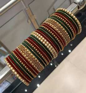 Prístino personalizado hecho a mano imitación perla brazaletes nupciales diseñador de moda conjunto de joyería de boda compromiso brazaletes personalizados - Product Image 5