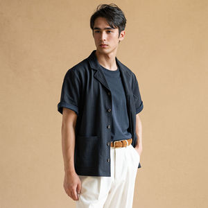 Wholesale B2B Supply 100% Cotton <b>Cuban</b> Collar <b>Shirts</b> <b>for</b> <b>Men</b> Factory Direct Stylish <b>Men's</b> Cotton <b>Cuban</b> Collar <b>Shirts</b> - Product Image 4