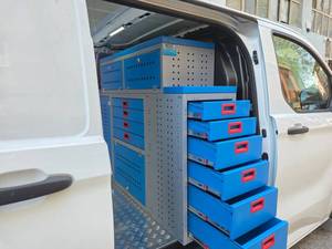 Heavy Duty Vehicle Shelving System Modular Van Racking with Drawers <b>Tool</b> <b>Cabinets</b> and Storage Professional Mobile Workshop - Product Image 4