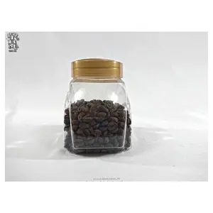 Aangepaste Grootte Kleur Afdrukken Huisdier Koffie Thee Pot Opslag Groothandel Blikjes Voedsel Schroefdop Blikjes Plastic Conservenblikken