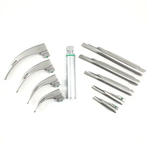 Nouvel arrivage de Laryngoscope Macintosh à fibre optique Ensemble à usage unique 4 lames Source d'alimentation manuelle Instruments en acier inoxydable - Product Image 2