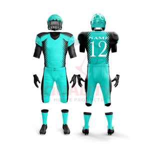 Camiseta y uniformes de fútbol americano personalizados totalmente personalizados de talla grande con mangas cortas y diseño impreso por sublimación a la venta - Product Image 4