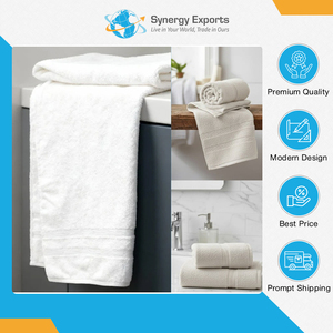 Design attrayant de la plupart des serviettes en coton 100% zéro torsion de qualité standard pour un usage quotidien offertes par un fabricant indien fiable - Product Image 2