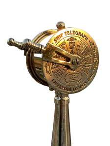 <b>Vintage</b> <b>Old</b> Look Collectible Marine Brass Telegraph Nautical Designer Metal Crafts Pen Holder Nautical <b>Vintage</b> Style Telegraph - Product Image 4