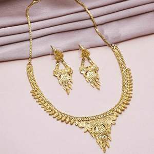 Joyería chapada en oro 14K 18K 24K de moda al por mayor, joyería de diseño floral indio tradicional, joyería de formación llena de oro de latón. - Product Image 2