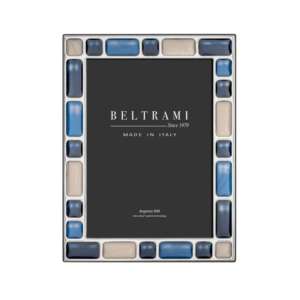 Beltrami Silver Photo <b>Frame</b> Rectangle Silver Plated Wood Structure Embossing <b>Printing</b> Durable Made in Italy Decorative Home Use - Product Image 1