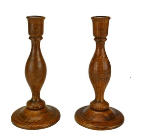 Support à bougies en bois de luxe, style classique, porte-bougie de mariage, présentoir de table exquis, fait main pour Noël - Product Image 6