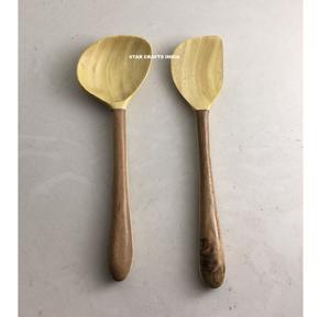 Cuchara de madera con forma de mano para uso en sopa en Hotel, restaurante, mesa de comedor, juego de cubiertos moderno, juego de cubiertos de madera de gran venta - Product Image 5