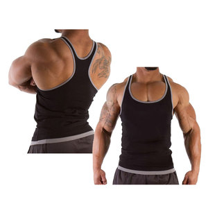 OEM personalizado de alta calidad 100% poliéster gimnasio camiseta sin mangas para los hombres XL tamaño verano entrenamiento Stringer culturismo estilo algodón gimnasio Top - Product Image 6