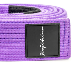 Ceinture de compétition de Jiu-Jitsu brésilien de qualité supérieure, ceinture violette BJJ Pro, double cœur, tissage perlé en coton - Product Image 4