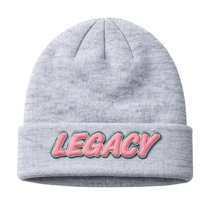 หมวกบีนนี่สีเทา Grey Legacy สำหรับชมรมนักศึกษาหญิงกรีก สีชมพูและสีเขียว สำหรับฤดูหนาว ทำจากผ้าถัก เหมาะสำหรับนักศึกษาหญิงในชมรม - Product Image 3