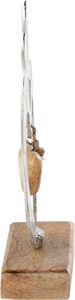 Fabricant de confiance, figurine en métal et bois au design antique en forme de cœur avec décoration d'oiseau, pour cadeau à poser, Fête des Mères - Product Image 4