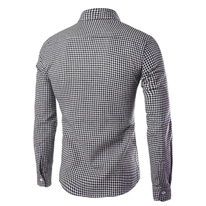 Camisa de Vestir de Manga Larga para Hombre, Estilo Casual de Negocios, Corte Entallado, 100% Algodón Franela, Antiarrugas y Transpirable - Product Image 2