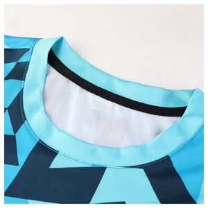 ชุดฟุตบอลไนลอนระบายอากาศ100% ชุดฝึกฟุตบอล OEM ออกแบบตามสั่งขนาดได้ - Product Image 3