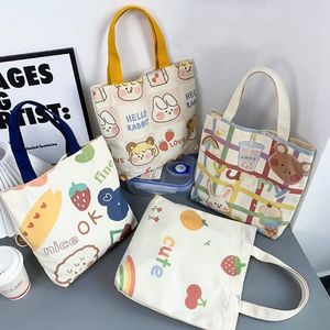 Bolsos de compras de lona para mujer, bolso de mano de algodón, bolso de hombro, bolso escolar para chica adolescente - Product Image 2