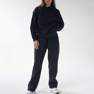 Chándal de Color liso para mujer, ropa de calle, recién llegado, chándal para mujer para adultos, chándal de algodón 100% informal personalizado para mujer - Product Image 1