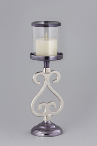 Bougeoir en métal intemporel artisanal de luxe avec perfection artisanale pour les intérieurs de maison de luxe et la décoration sophistiquée - Product Image 3