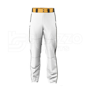 Pantalon de baseball personnalisé en vrac d'approvisionnement d'usine OEM pour hommes pantalon de baseball en polyester Spandex respirant et abordable - Product Image 1