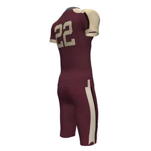 Maillots de football américain personnalisés pour adultes, vêtements de sport, été, antibactériens, respirants, 100% polyester, options grandes tailles, noir - Product Image 6