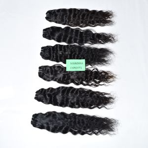 Vente en gros de cheveux indiens vierges à cuticule alignée Faisceaux ondulés longs de vison à donneur unique Vague profonde lâche Vague super crépue Brésilienne crue - Product Image 3