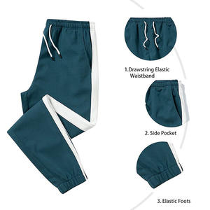 Survêtement en polaire imprimé d'hiver décontracté pour hommes, manches longues, col à capuche avec taille élastique, pantalon à cordon de serrage SI-MTS-068 - Product Image 2