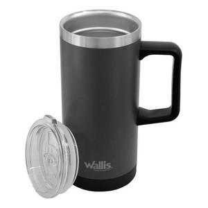 Bicchiere in Acciaio Inossidabile da 530 ml con Protezione Antispruzzo, Grigio Oliva Opaco - Product Image 1