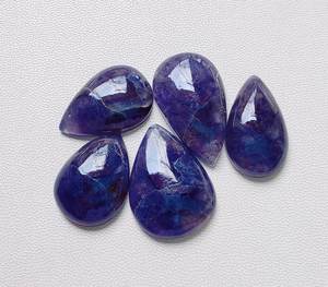 Lote de tamaño mixto de piedras preciosas sueltas de corte de cabujón de pera de iolita Natural de la mejor calidad para accesorios de joyería - Product Image 1