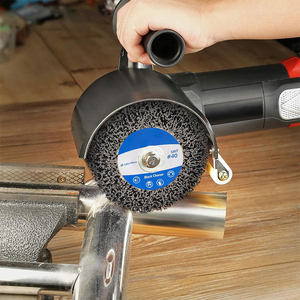Tambour abrasif de nettoyage et de conditionnement de surface grain 40, tambour de décapage, roue de polissage, roue de brossage abrasif pour métal - Product Image 5