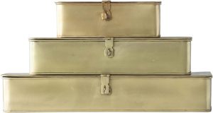 Wholesale Supplier Metal Boxes Storage <b>Tiffin</b> Containers <b>Tin</b> Coating Ethnic Design Round Shape Copper Handle - Product Image 2