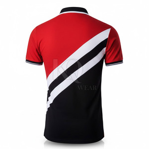 T-shirts pour hommes en coton 100% tricoté uni, col classique, logo personnalisé, haute qualité, légers, séchage rapide, manches courtes - Product Image 2