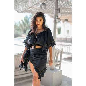 Robe poncho élégante au quotidien avec une sensation légère, conçue pour un ajustement décontracté, un port confortable et un style facile, fournisseur indien - Product Image 3