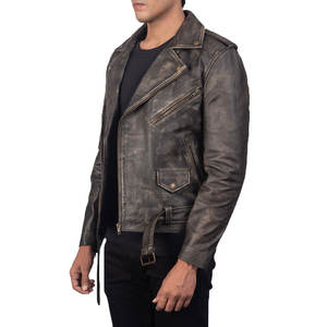 2025 Nueva chaqueta de cuero personalizada al por mayor para hombre nuevo estilo de moda con cremallera chaqueta de cuero para hombre hecha por Isha Industry - Product Image 5