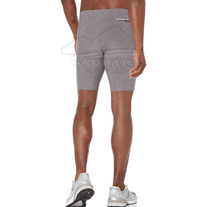 Pantalones cortos de compresión deportivos para gimnasio de alta calidad, cierre elástico de cintura media, patrón sólido, hecho en Pakistán, disponible para OEM - Product Image 2