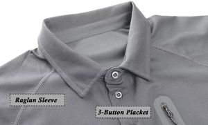 Camiseta polo con logotipo personalizado para hombre, camiseta informal OEM de manga corta y media manga de secado rápido de talla grande, características de camiseta transpirable con solapa - Product Image 3