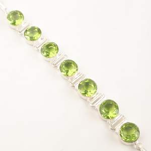 Handmade Zircon Tennis Charm Oval Cut 925 <b>Sterling</b> <b>Silver</b> Luxury Elegant Gemstone <b>Bracelet</b> for <b>Women</b> - Product Image 6