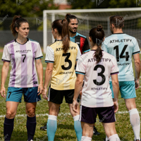 Maillot de football personnalisé pour équipes – Impression par sublimation intégrale avec coupe moderne pour les matchs de ligue et les séances d'entraînement.