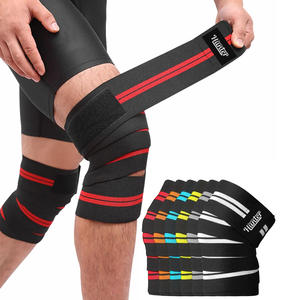 Elastic Cotton Gym Squats <b>Knee</b> <b>Wraps</b> Heavy Duty Fitness <b>Knee</b> Bandage Wholesale Powerlifting and Deadlift Training <b>Knee</b> Support - Product Image 1