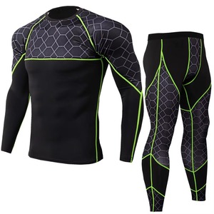 Débardeur de compression de sport pour homme, ensemble de vêtements de sport respirant et sans couture pour le yoga - Product Image 4
