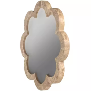 Espejo de pared moderno para el hogar con marco de madera para sala de estar, producto a granel hecho a mano de calidad superior por Azora Industries - Product Image 1