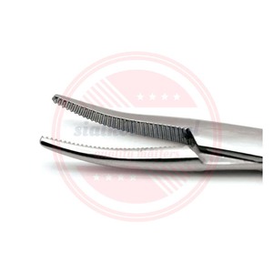 Pince à moustiques Mâchoire incurvée droite Outils à main à usage unique Instruments dentaires chirurgicaux en acier inoxydable - Product Image 6