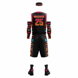 Tenues de basketball unisexes sur mesure, grandes tailles, imprimées, lavées, respirantes, anti-humidité, nouvelle saison 2026, équipes de club - Product Image 2