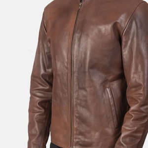 Vestes en cuir véritable de haute qualité pour hommes Vêtements d'hiver Vestes en cuir chaudes Meilleur prix de vente Vestes en cuir pour hommes - Product Image 5