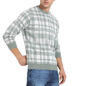 Suéter Transpirable de Cuello Redondo para Hombre, 100% Algodón, Informal de Verano, Tejido de Punto, MOQ Bajo, Precio Económico, Diseño Personalizado - Product Image 3
