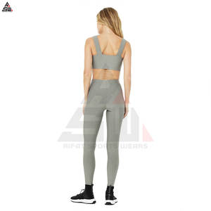 Conjuntos Deportivos de Yoga de Talla Grande para Mujer, 2 Piezas, Leggings de Yoga, Logotipo Personalizado, OEM y ODM - Product Image 5
