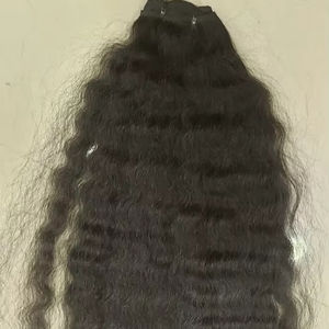 Premium Indian Remy Raw Temple Cabello humano Trama Económico Blanqueado Sedoso Onda recta Estilo Extensiones Color claro - Product Image 1