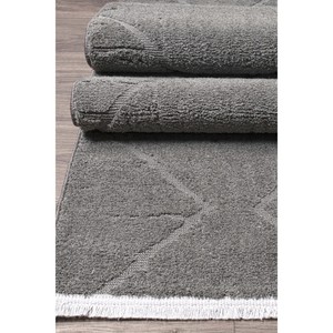 Alfombra Moderna Netline Jolly, Color Antracita-JL003, Microfibra de Poliéster y Algodón para Hogar, Dormitorio, Estudio, Habitación Infantil, Alfombras Depot Home - Product Image 5