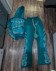 ชุดวอร์มแบบสั่งตัดได้สำหรับทุกเพศชุดวิ่งพร้อมฮู้ดชุดวอร์มผ้าฝ้าย100% กระวนกระวายใจบาน - Product Image 1